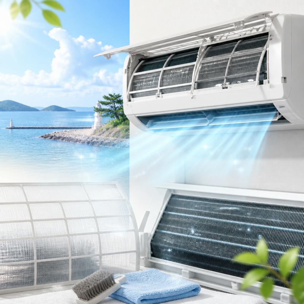 赤穂市の夏を快適に！エアコンメンテナンスで省エネと効率UP！