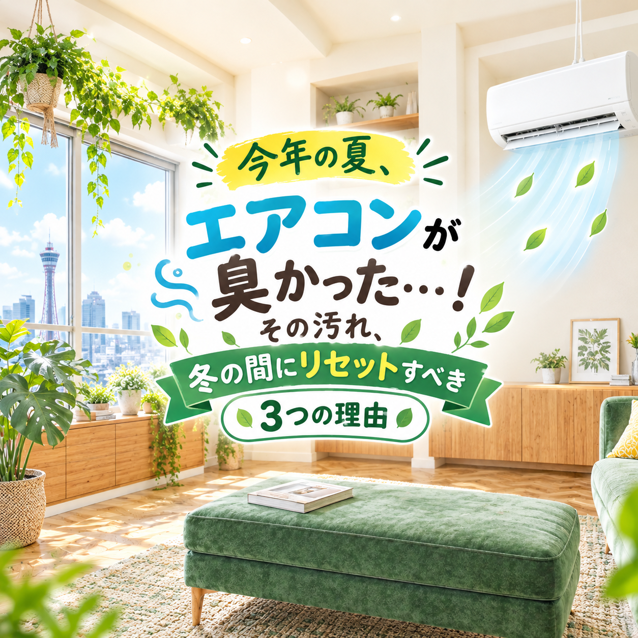 今年の夏、エアコンが臭かった…冬の間にリセットすべき3つの理由
