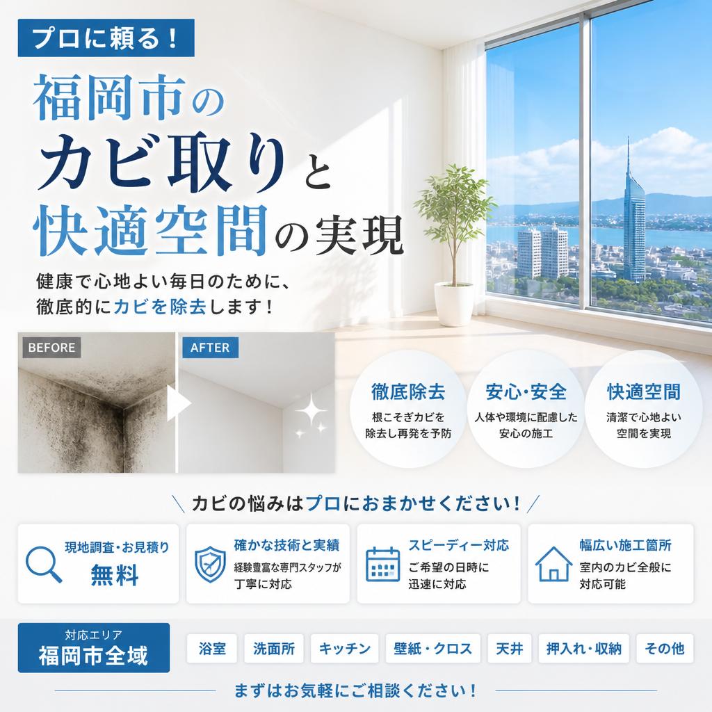 プロに頼る！福岡市のカビ取りと快適空間の実現