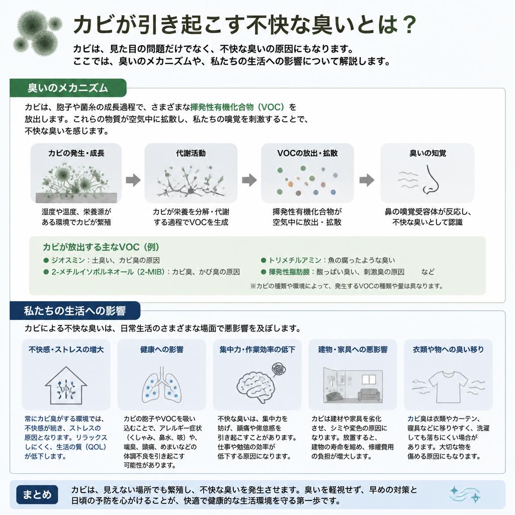 2. 黒い点が引き起こすエアコンの臭い