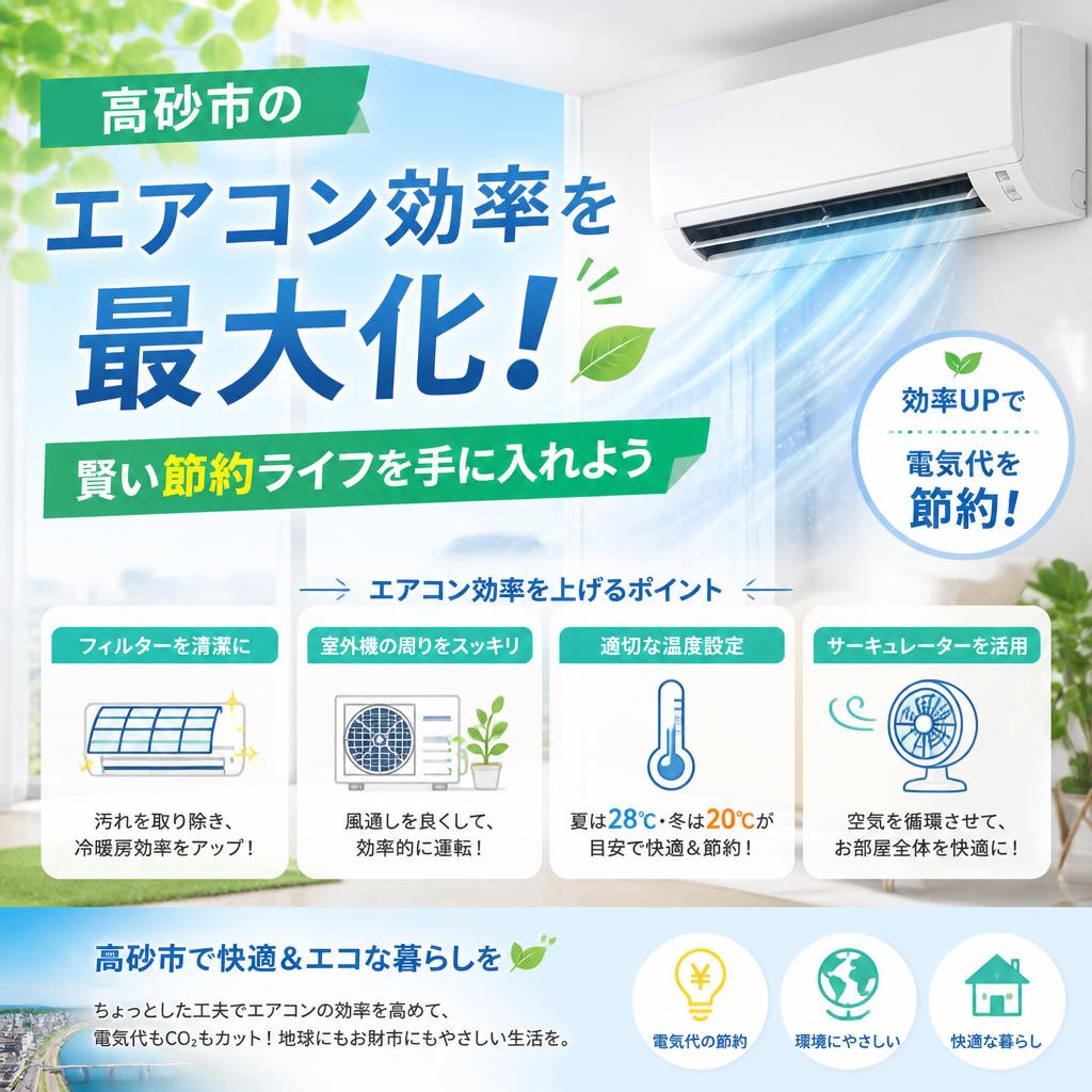 高砂市のエアコン効率を最大化！賢い節約ライフを手に入れよう