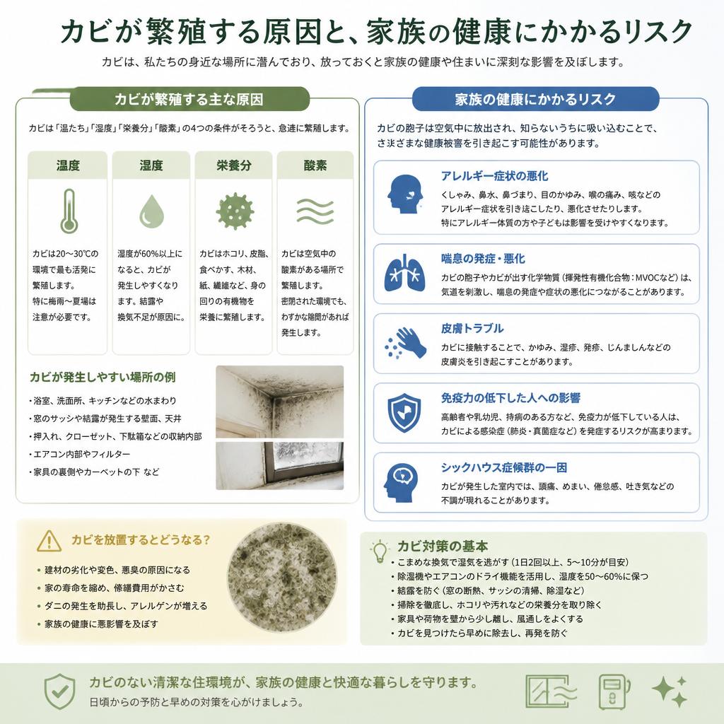 2. カビの発生とその影響とは？