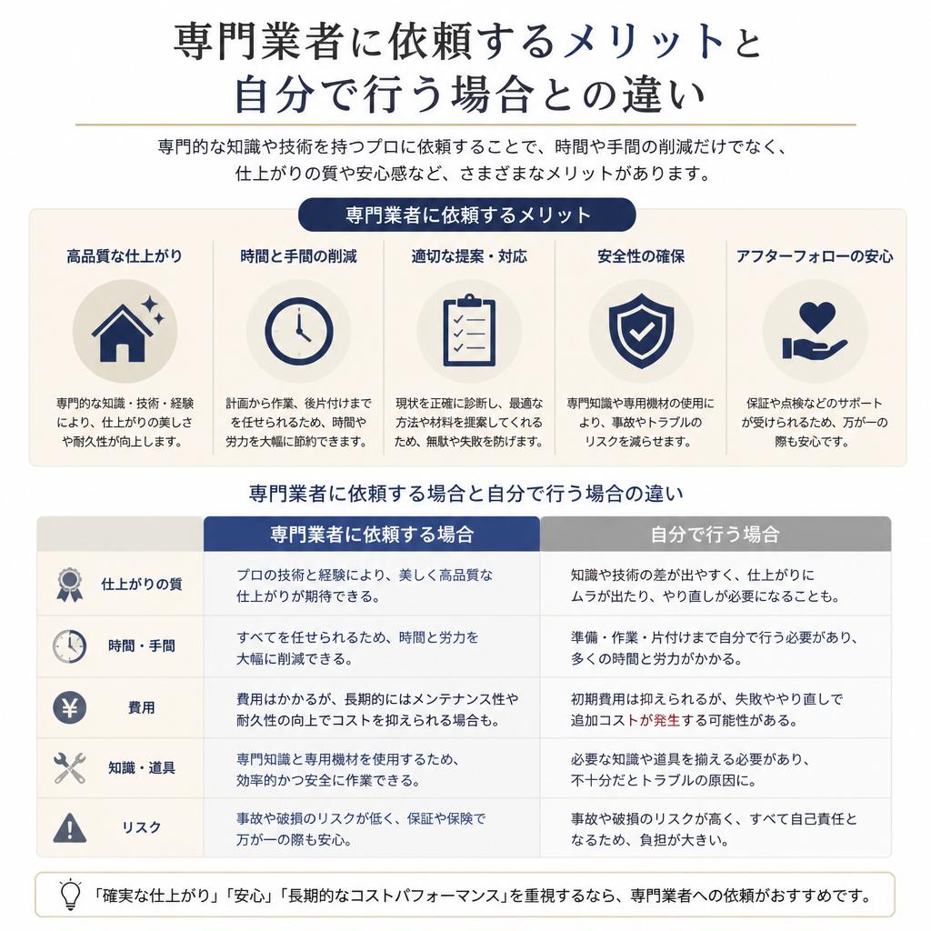 5. 業者に依頼するメリット