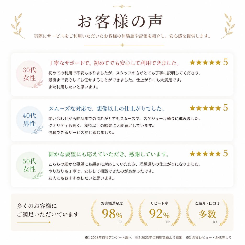 お客様の声