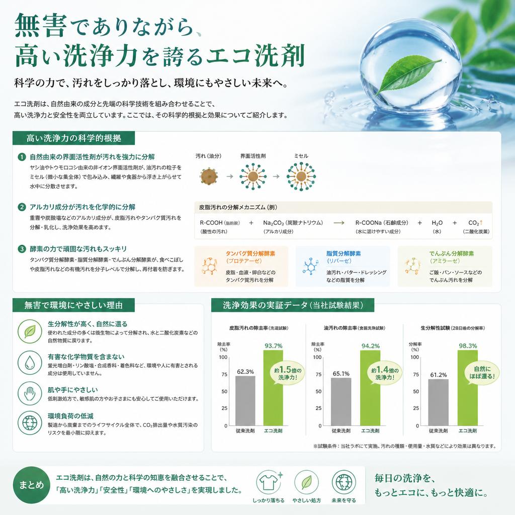 4. エコ洗剤の洗浄力