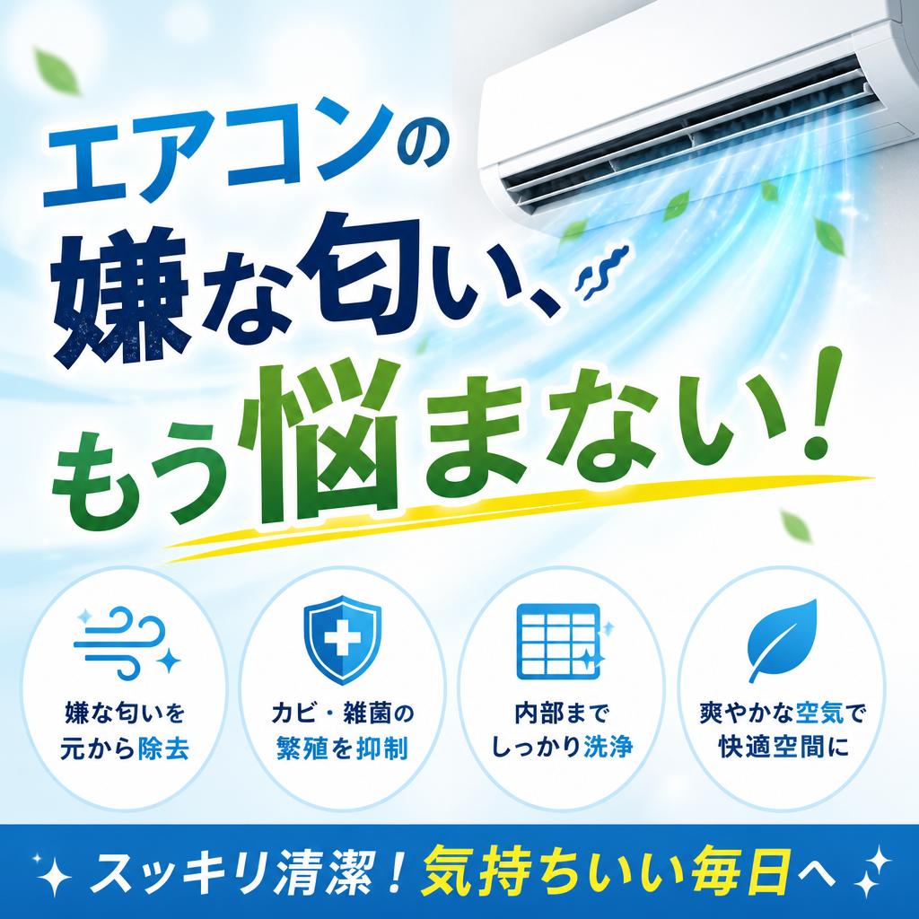 エアコンの嫌な匂い、もう悩まない！