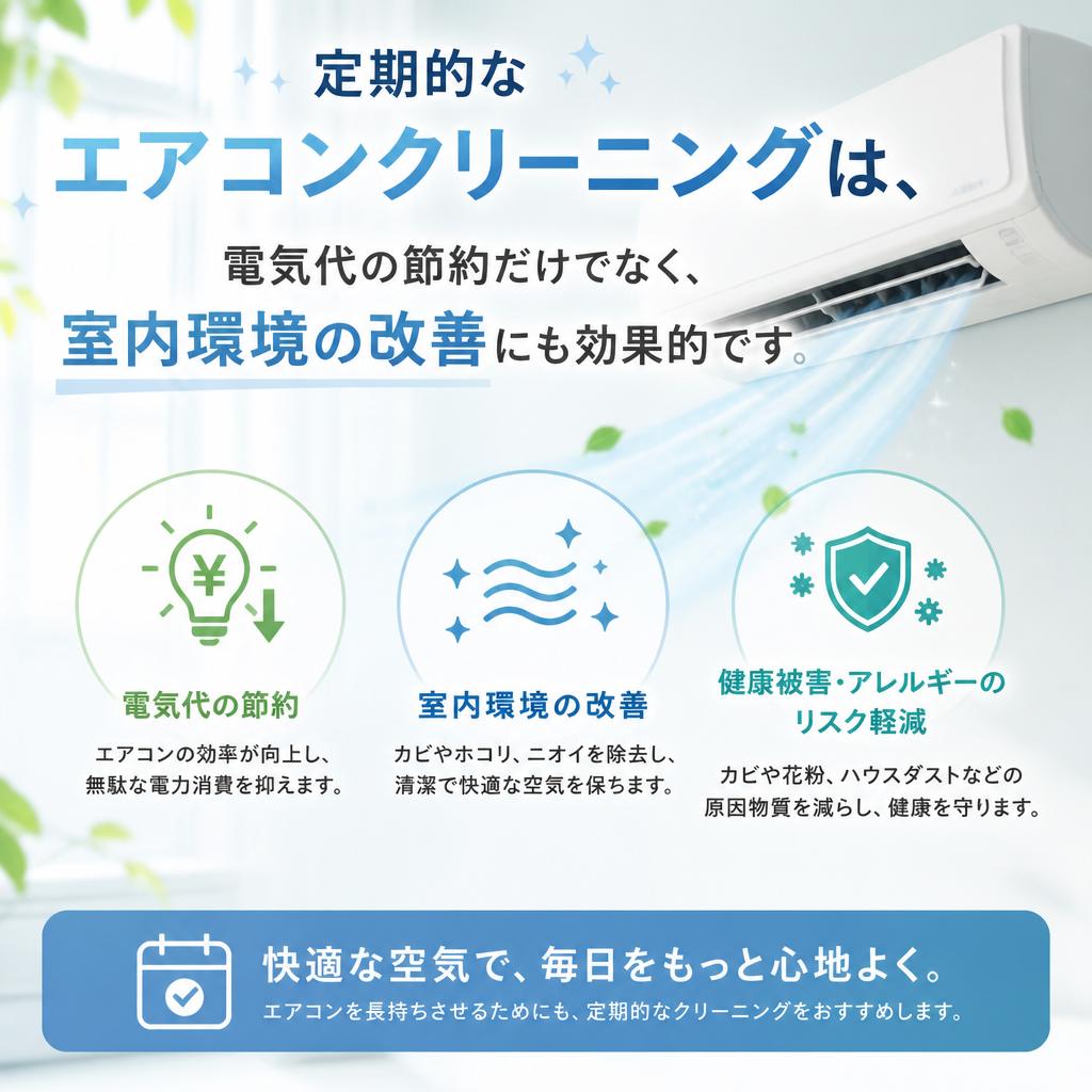 エアコンクリーニングのメリット