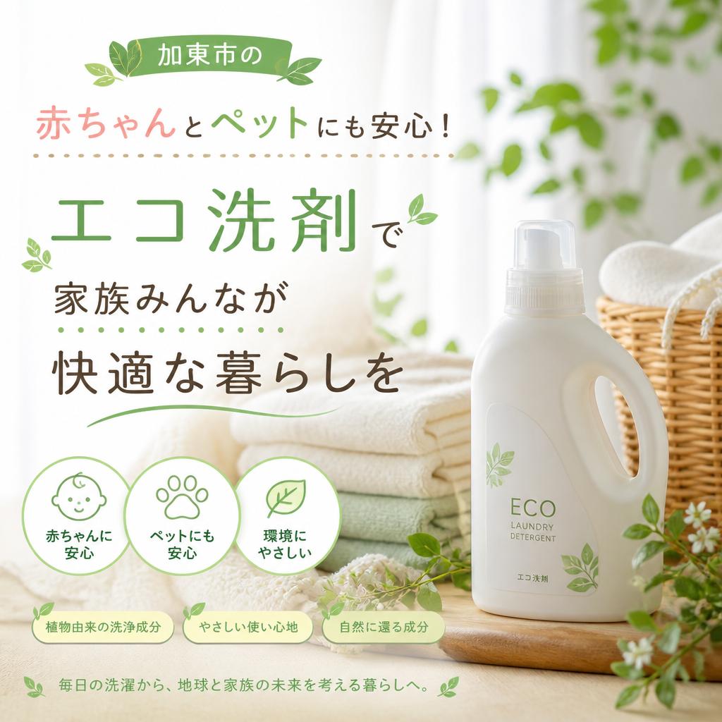 加東市の赤ちゃんとペットにも安心！エコ洗剤で家族みんなが快適な暮らしを