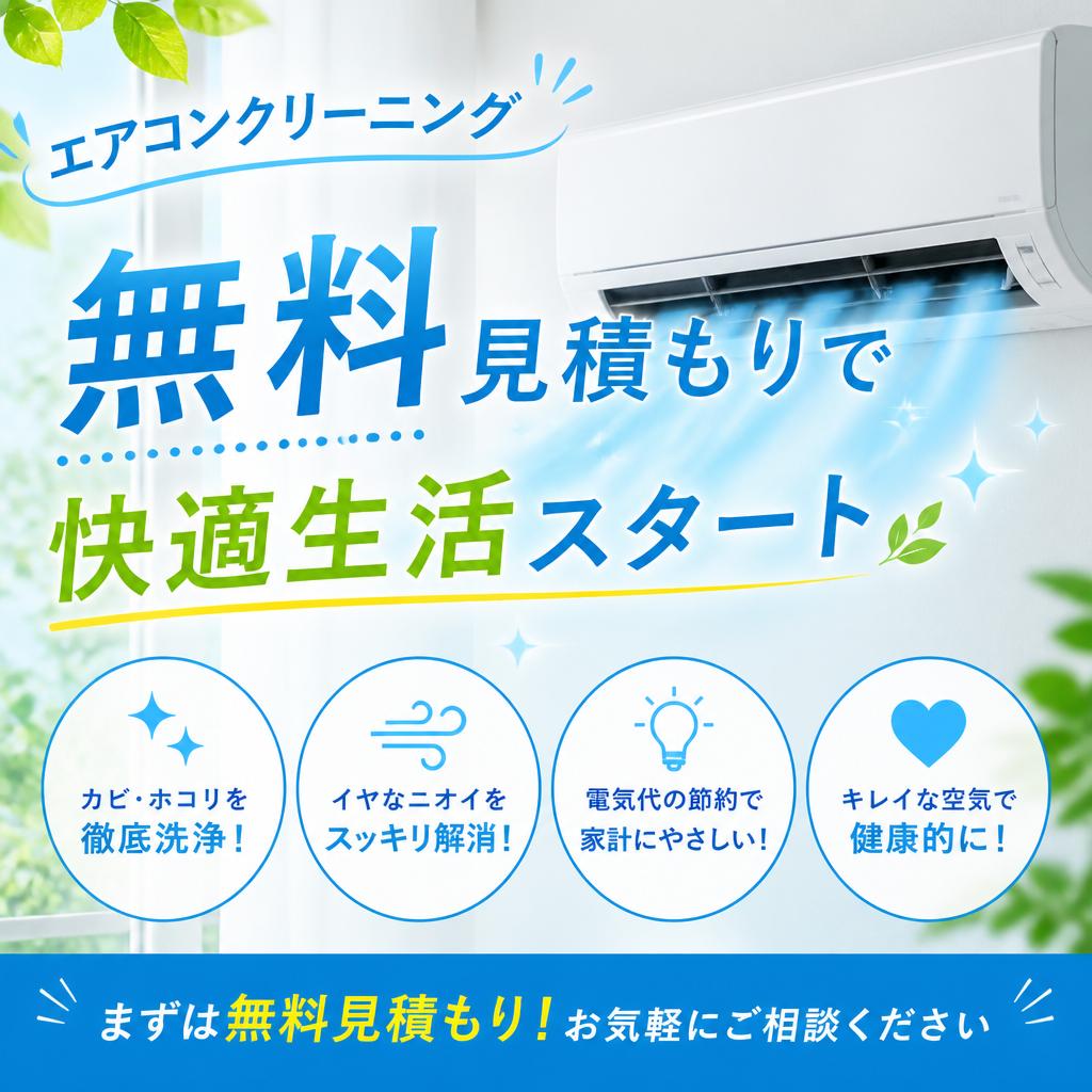 エアコンクリーニング無料見積もりで快適生活スタート