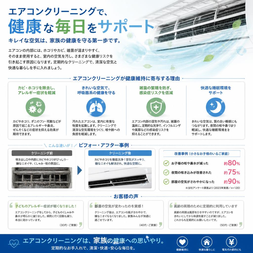 クリーニングにおける健康維持