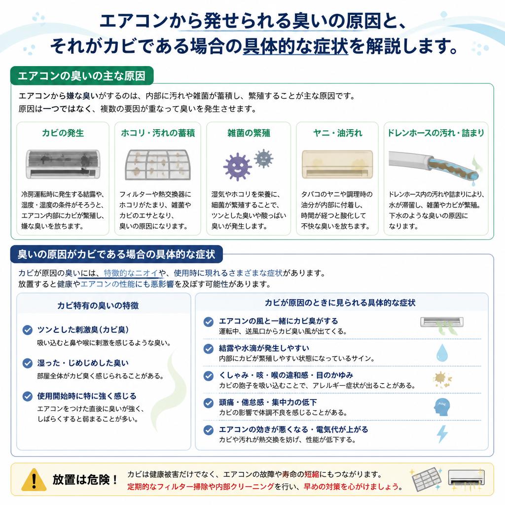 2. 不快な臭いの原因はカビ？