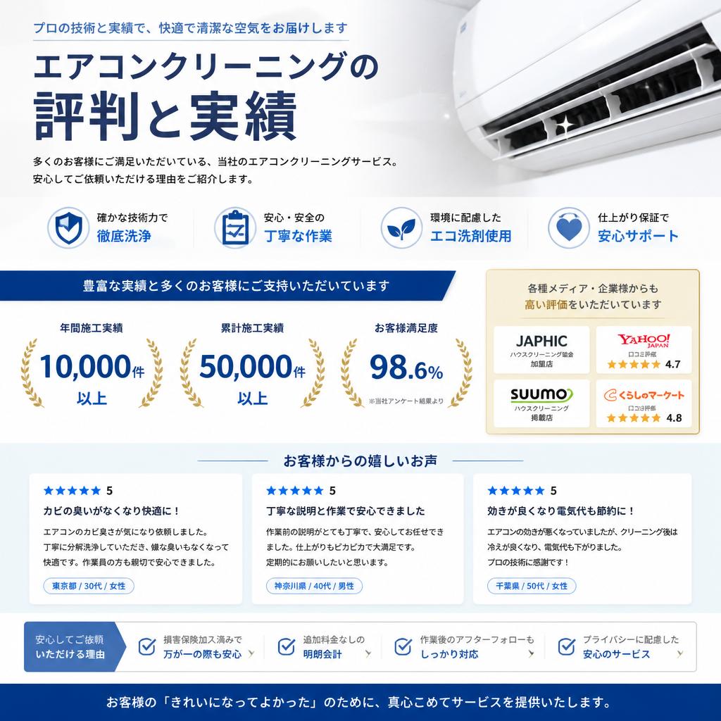 実績のあるクリーニングサービス