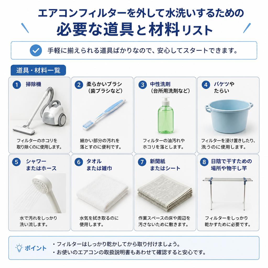 必要な道具を揃えよう