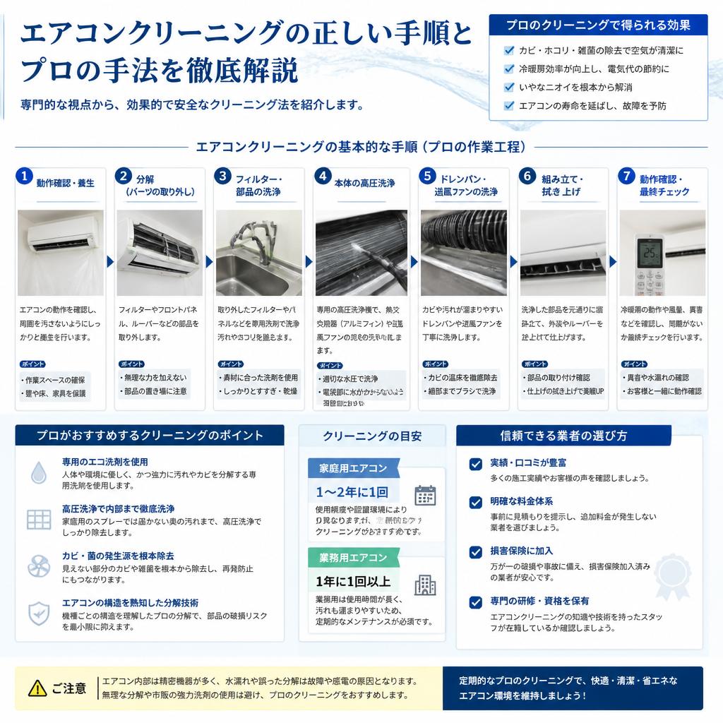 効率的なエアコンクリーニングの方法