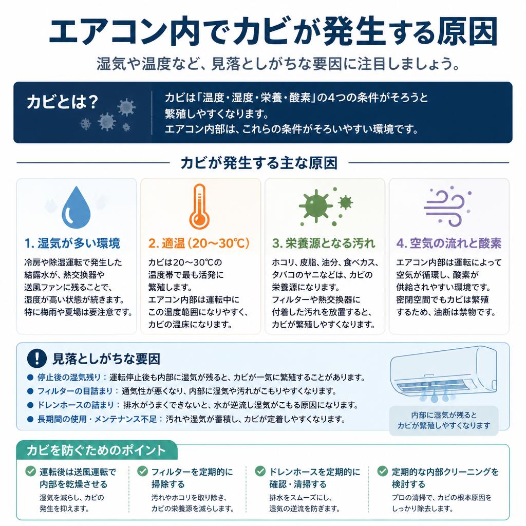 カビ発生の原因とは？