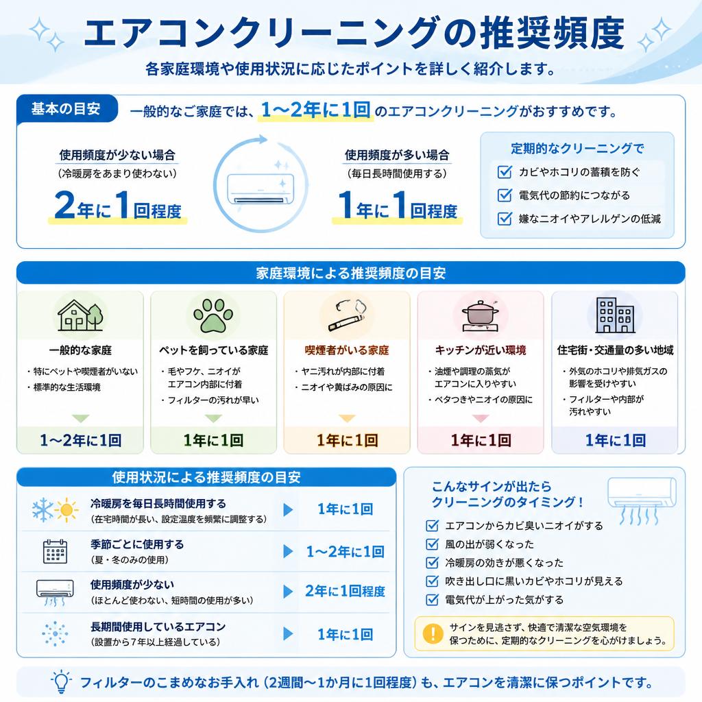 クリーニングの最適頻度とは？