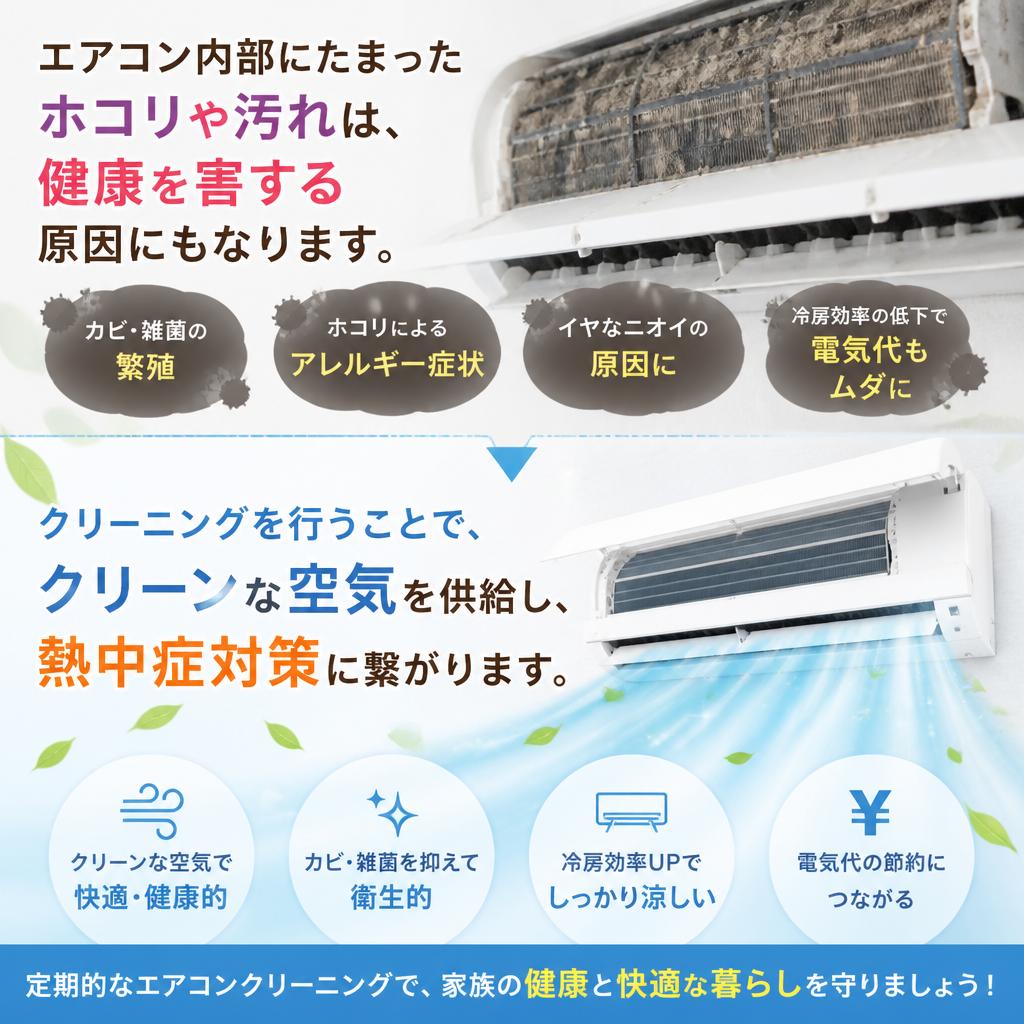 エアコンのクリーニングがなぜ重要？