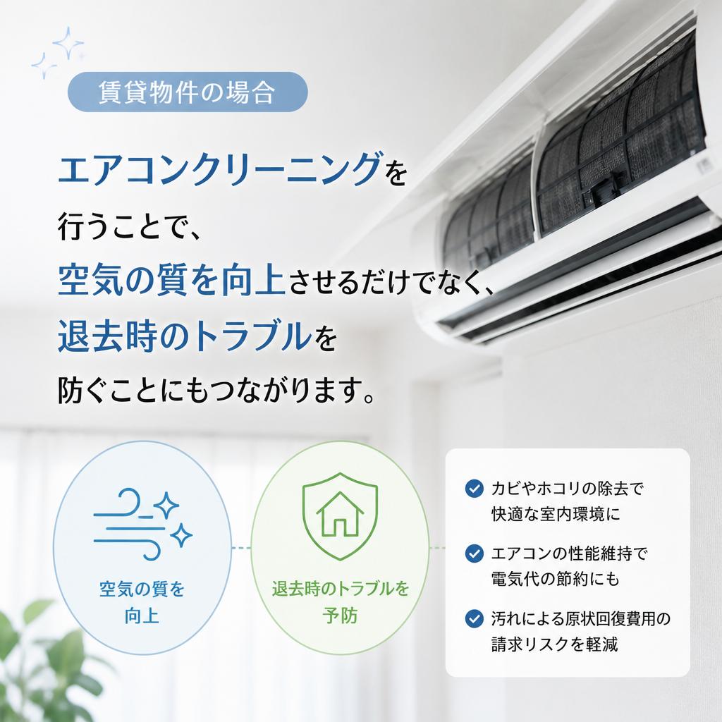 賃貸アパートにおけるエアコンクリーニングのメリット