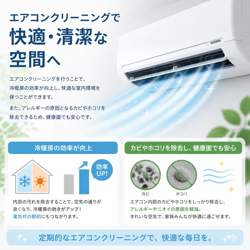 エアコンクリーニングのメリットとは？