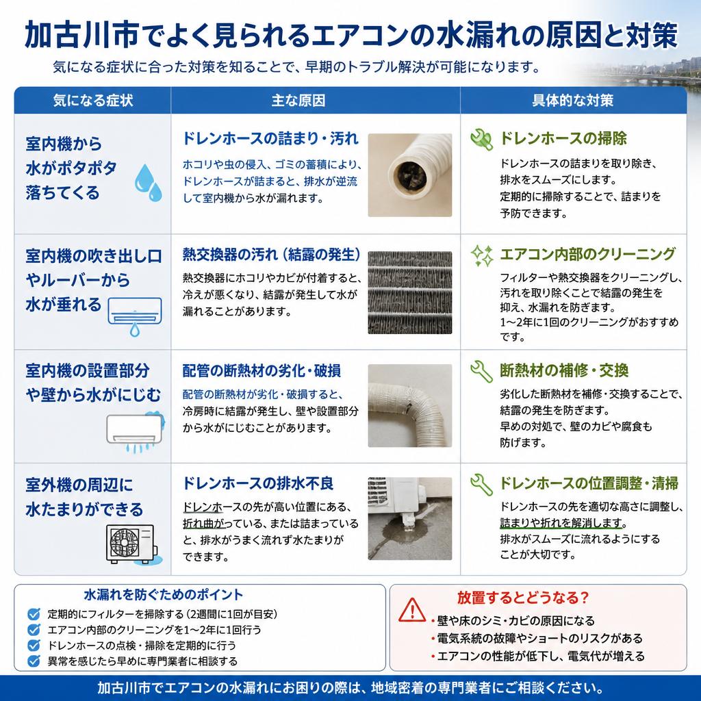 一般的な水漏れの原因と対策