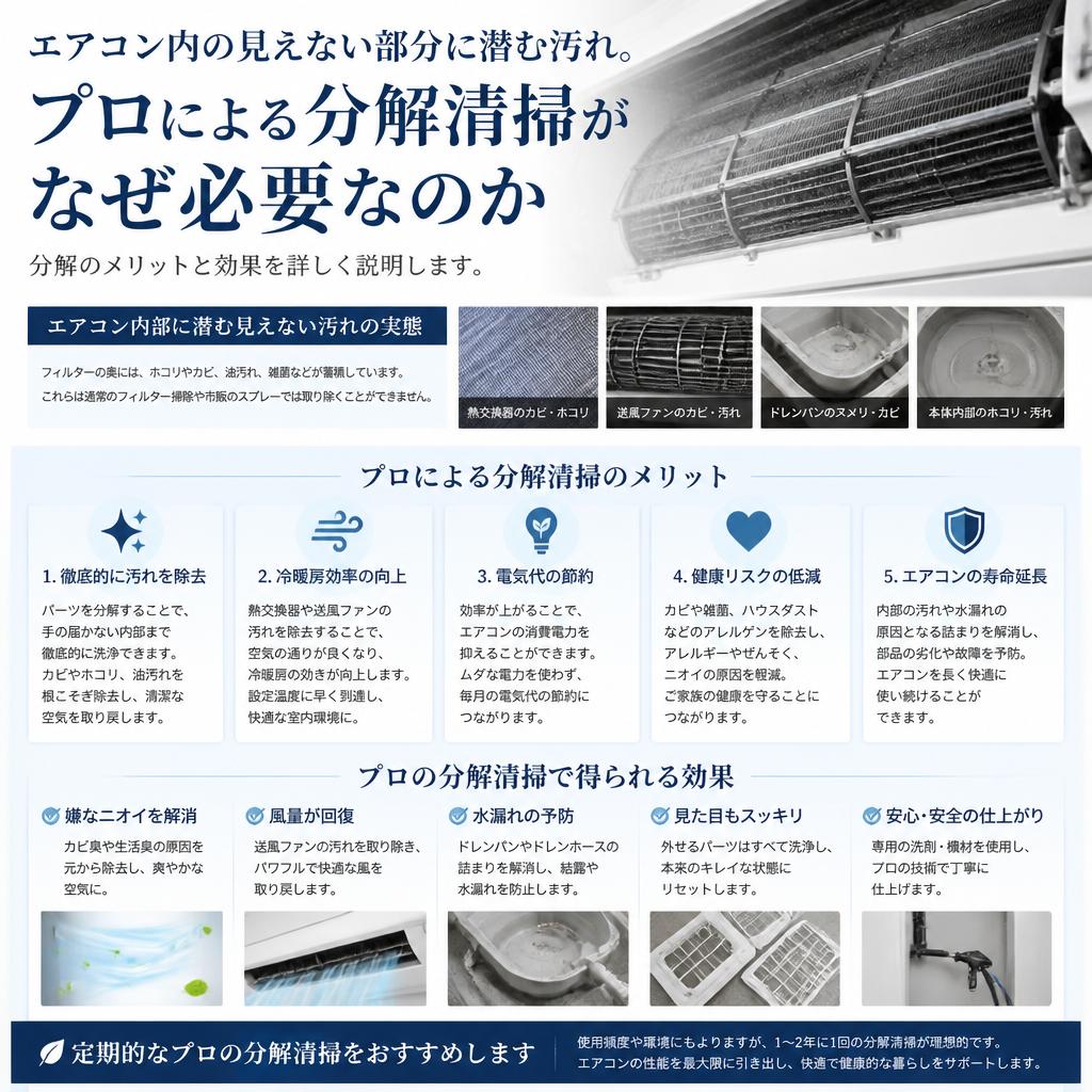 2. プロによる分解清掃の重要性