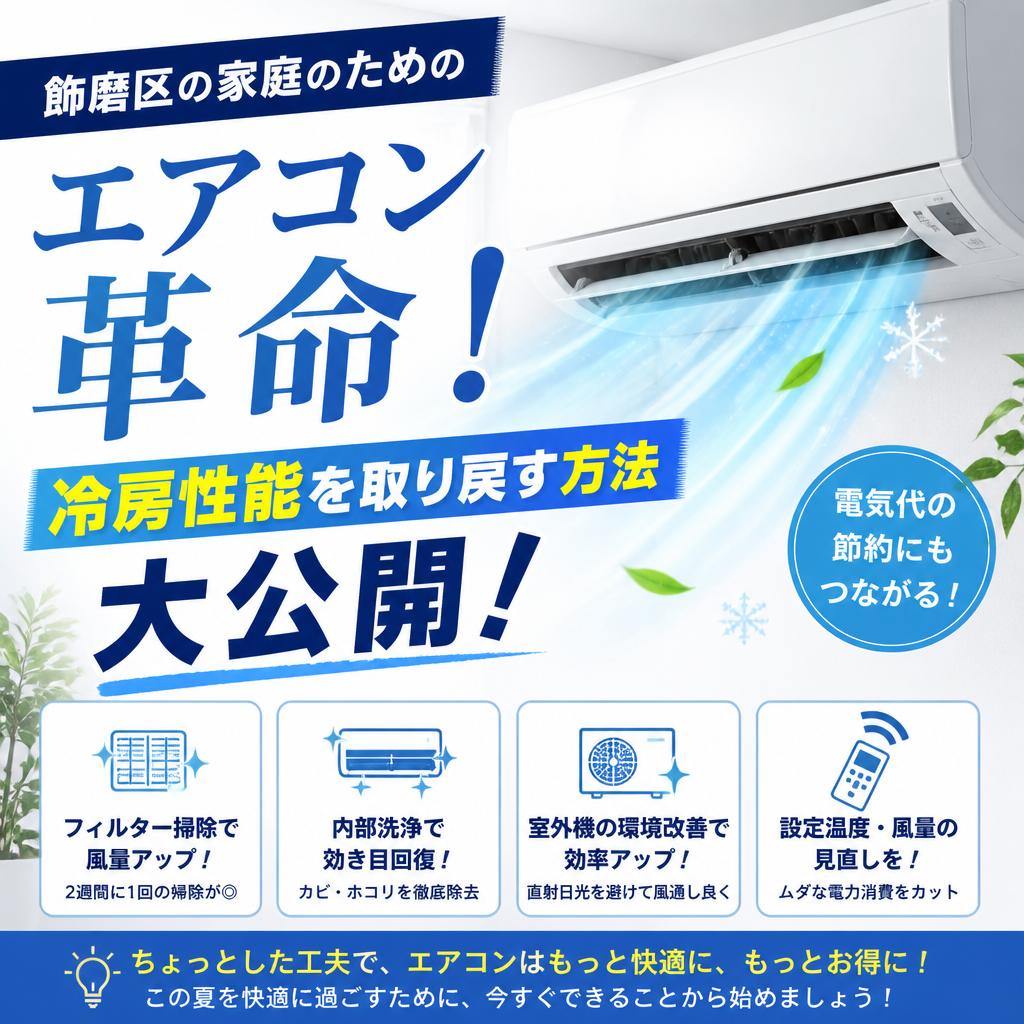 飾磨区の家庭のためのエアコン革命！冷房性能を取り戻す方法大公開