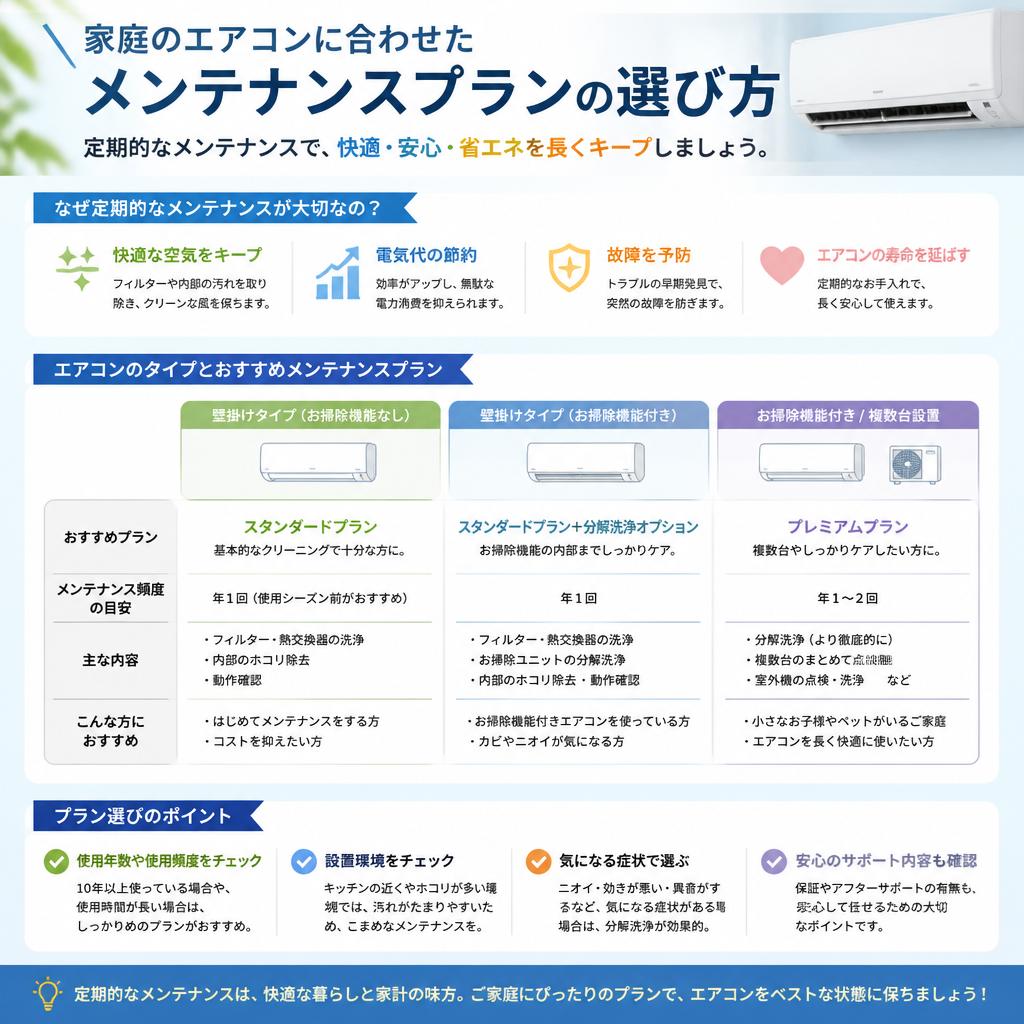 あなたの家庭にぴったりのメンテナンスプラン