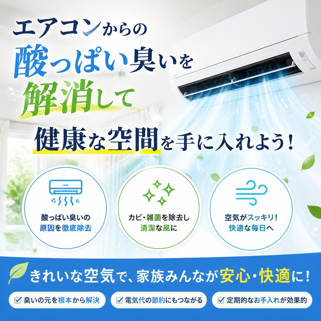 エアコンからの酸っぱい臭いを解消して健康な空間を手に入れよう！