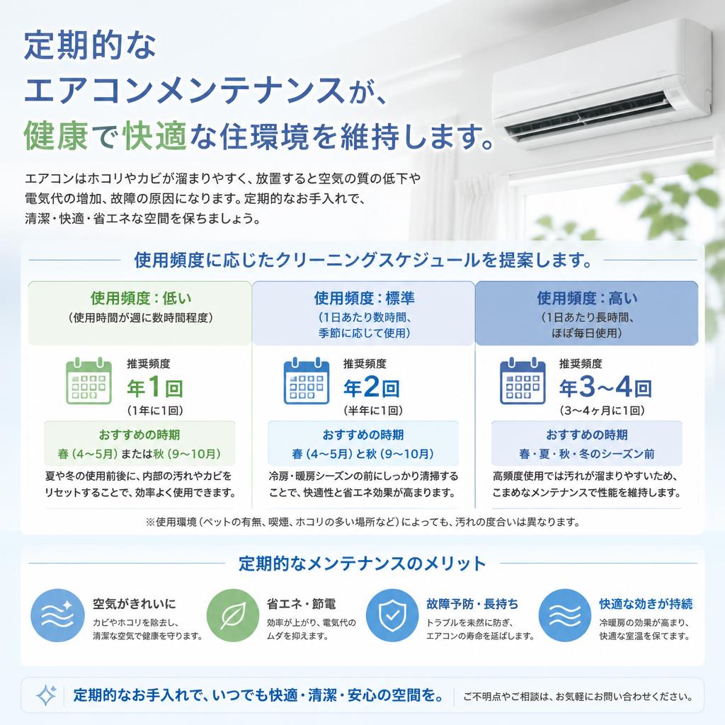 エアコンの定期メンテナンスの必要性