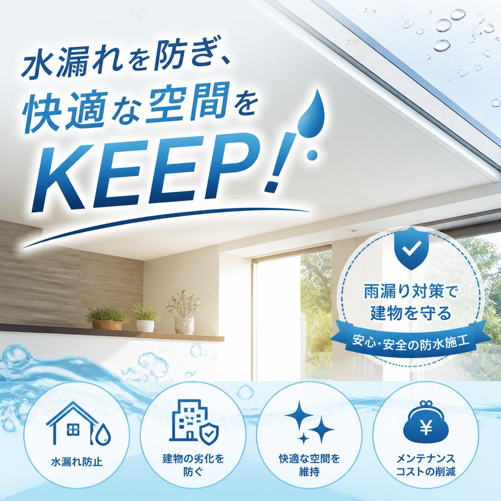 水漏れを防ぎ、快適な空間をKEEP！