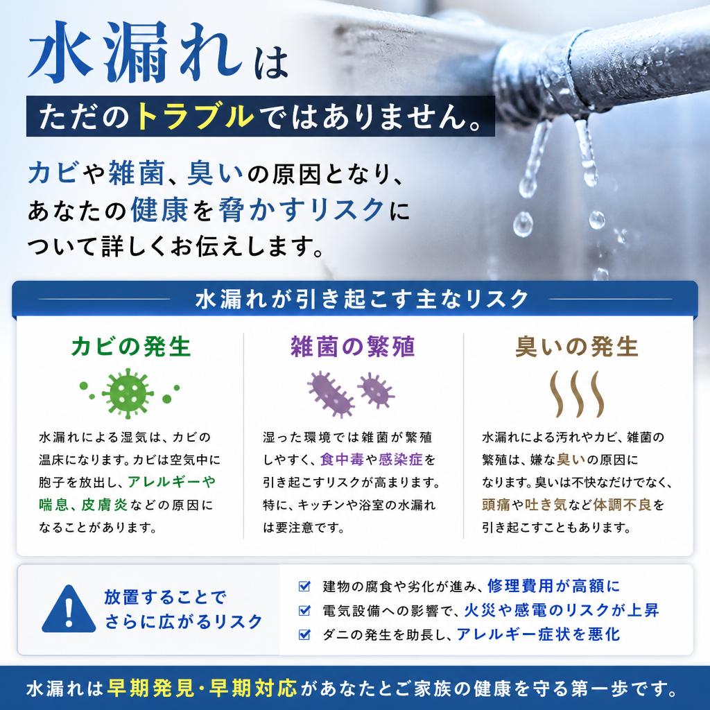 水漏れがもたらす健康への影響