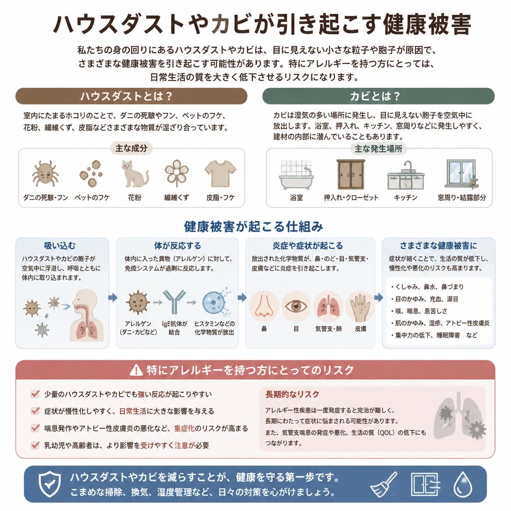 2. 健康被害とハウスダストの関係