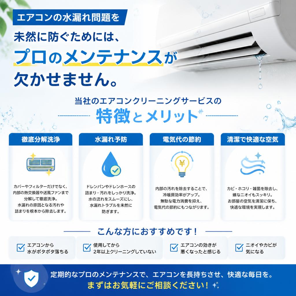 プロのメンテナンスで安心を！
