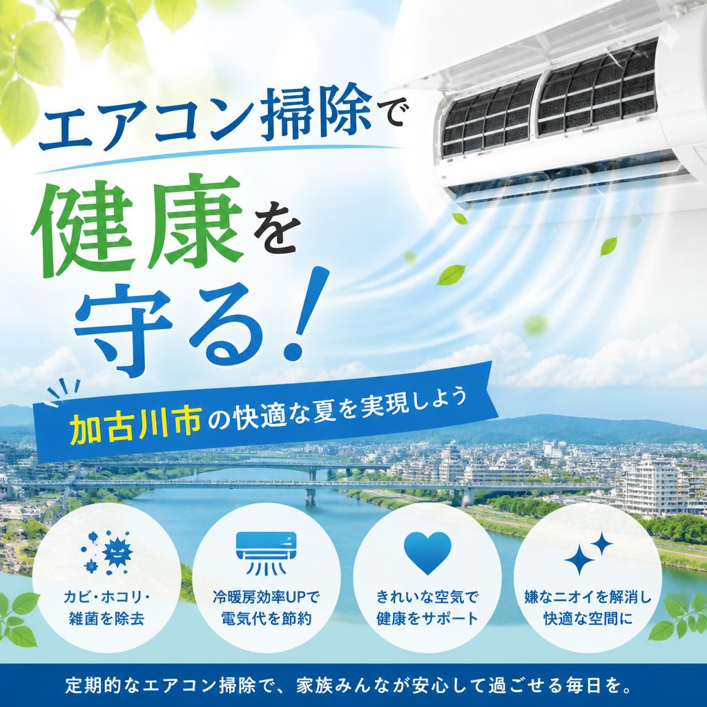 エアコン掃除で健康を守る！加古川市の快適な夏を実現しよう