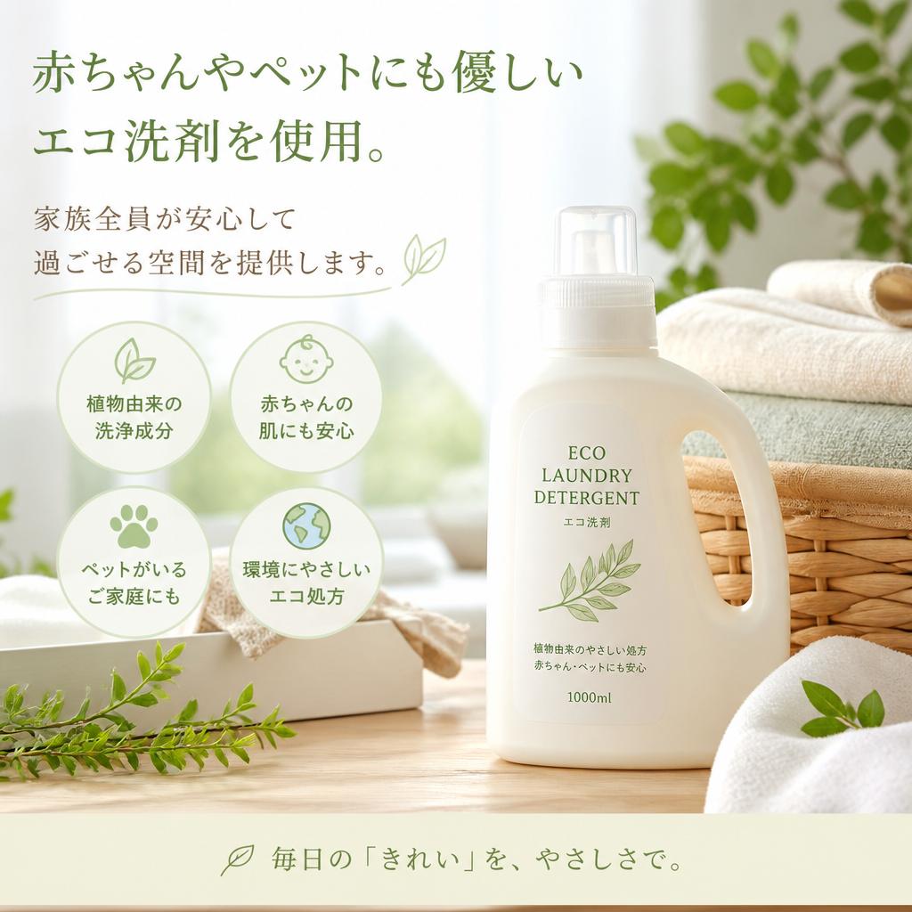 安心・安全な洗剤使用