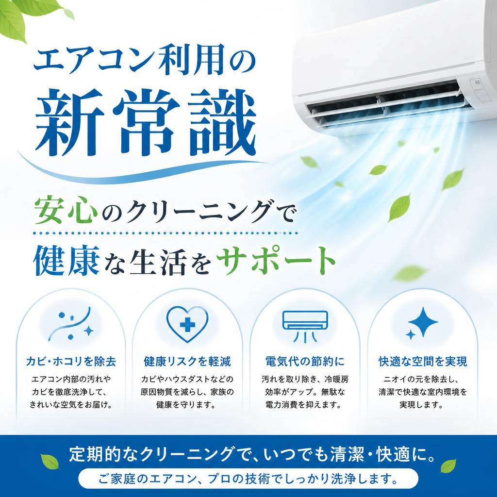 エアコン利用の新常識、安心のクリーニングで健康な生活をサポート