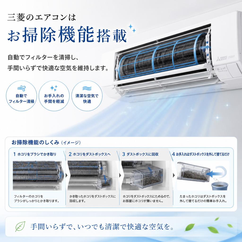 2. お掃除機能のメリット